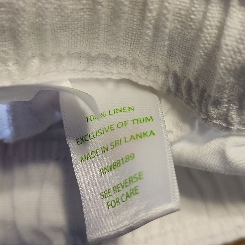 Lilly Pulitzer White Linen Pants Size XS - Picture 5 of 8